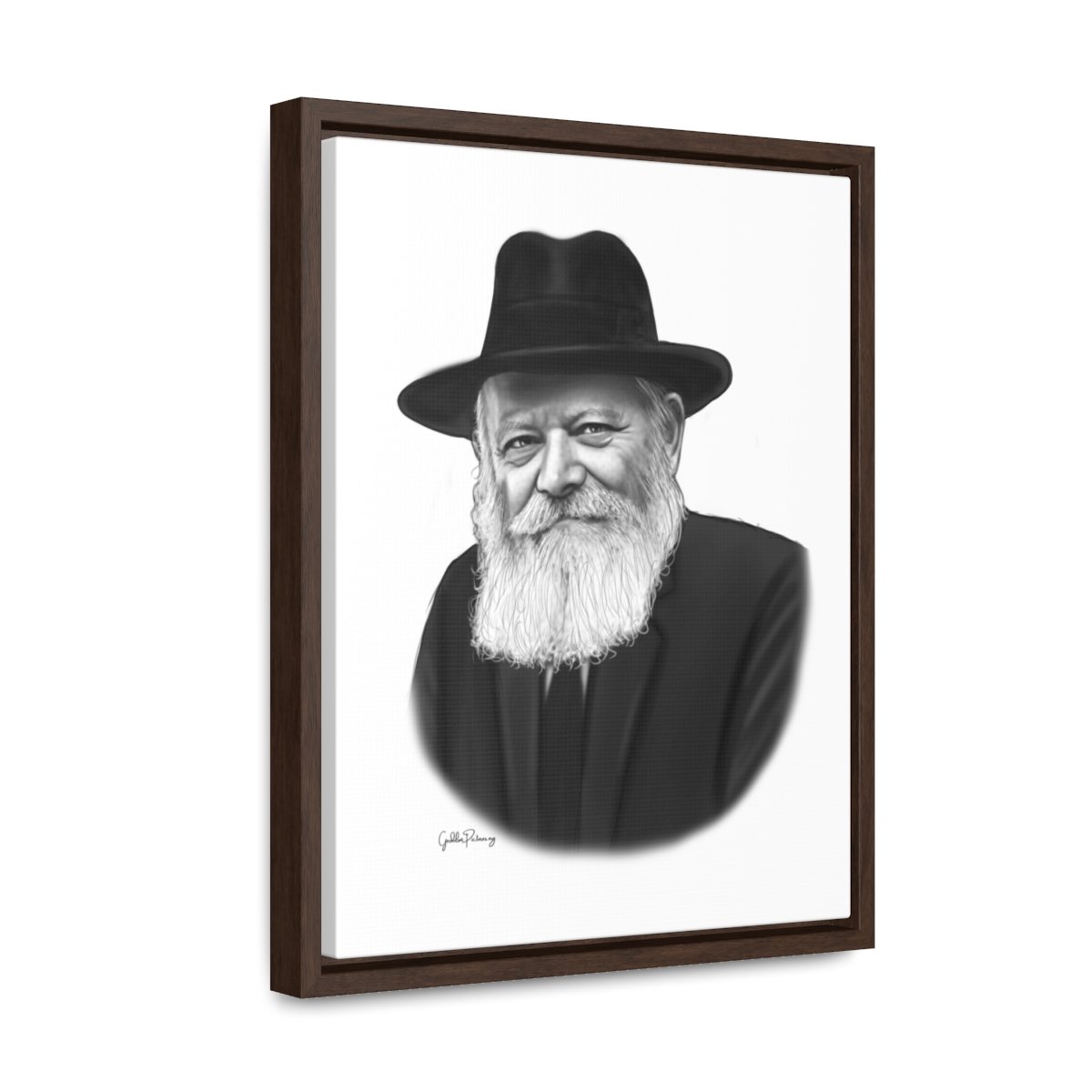 The Lubavitcher Rebbe Framed Canvas