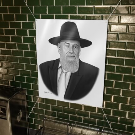 Chacham Harari Raful Shlita Vinyl Banner