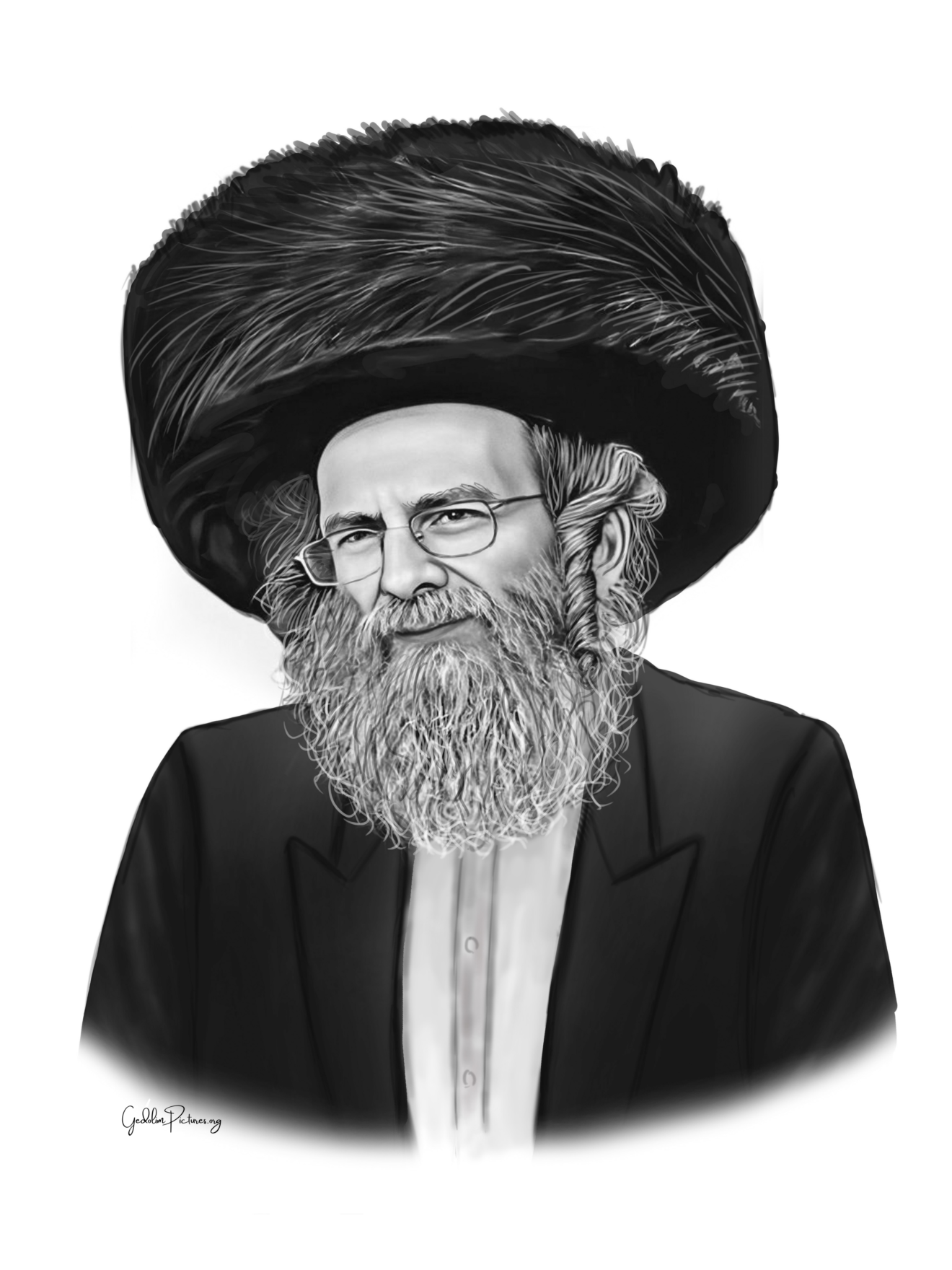 Reb Meilech Biderman Shlita - Premium Gedolim Portrait for Download ...