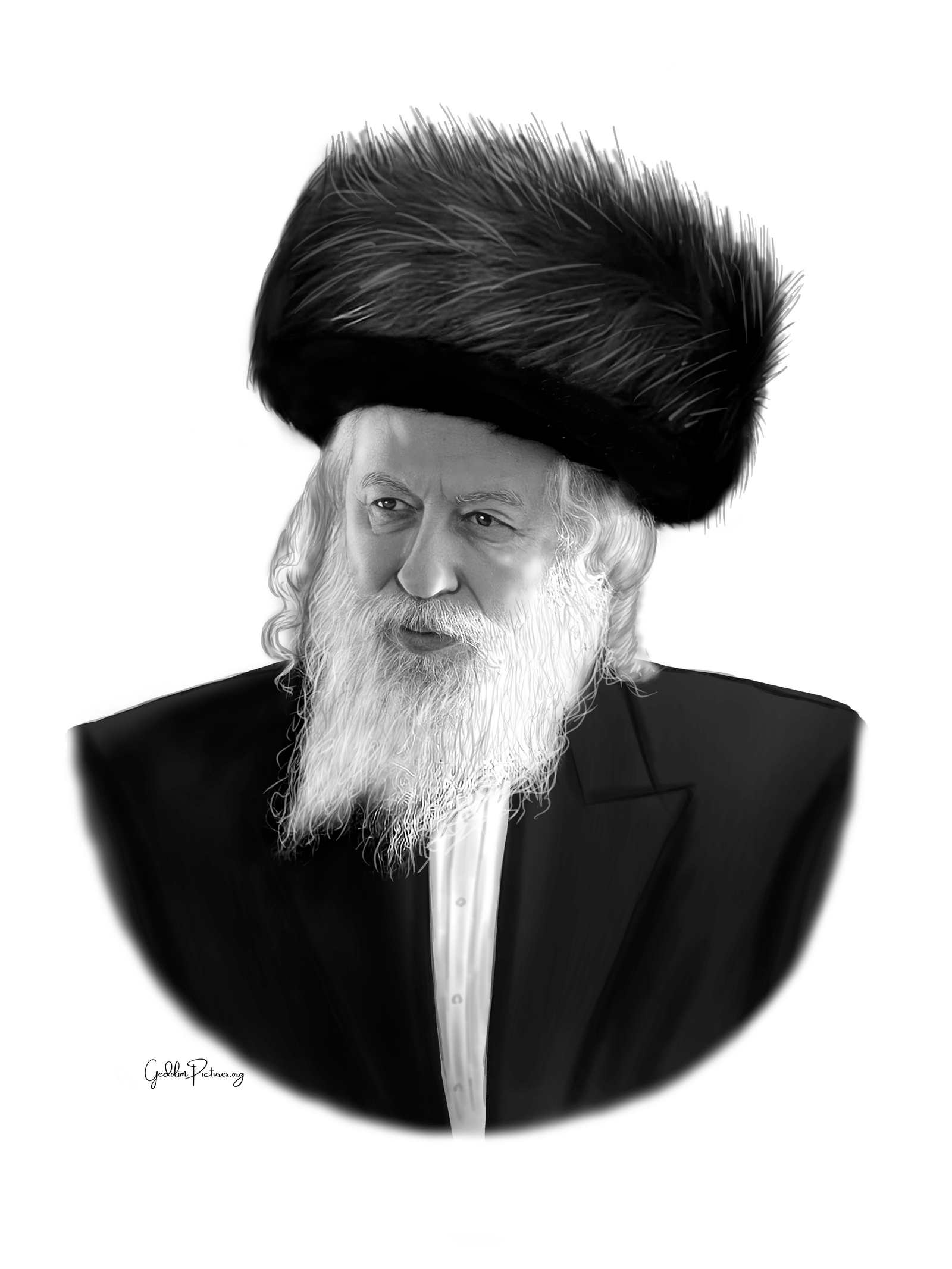 Gerrer Rebbe Shlita - Premium Gedolim Portrait for Download ...